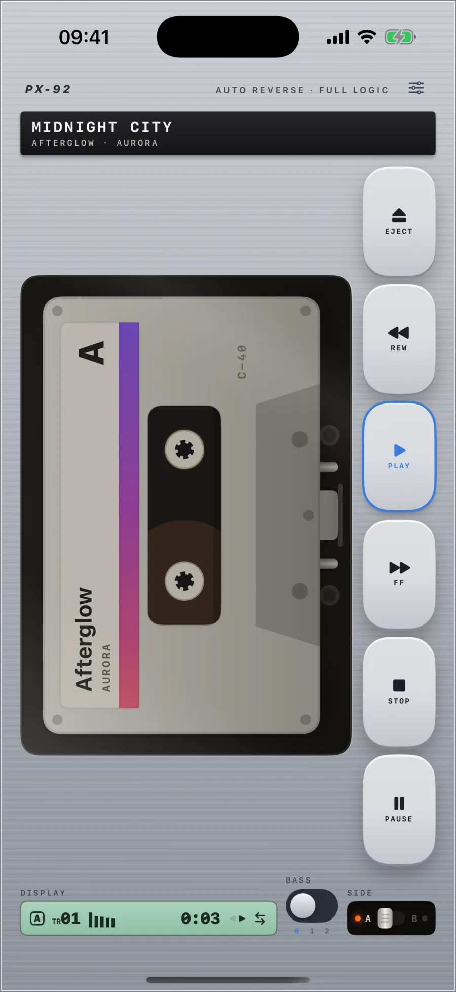 The 90s titanium cassette player